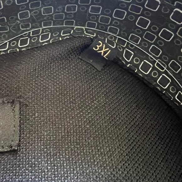 Garnet Los Angeles Button Up Shirt 3X Mens Navy Geometric Long Sleeve Work New - Picture 7 of 8